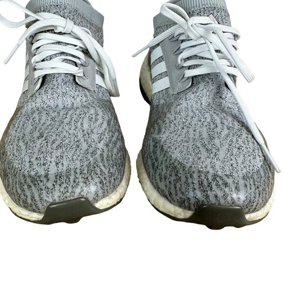 Adidas Pure Boost XG Gray Knit Running Shoes Size 8.5 - Picture 2 of 9